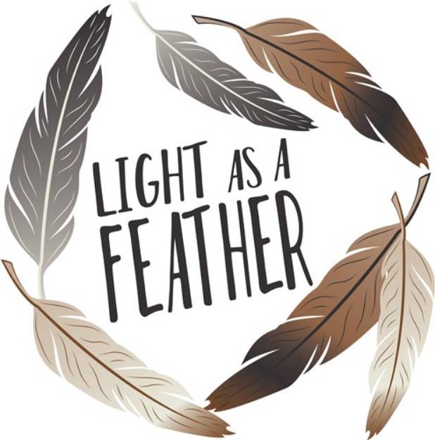 Picture of Light As Feather SVG File