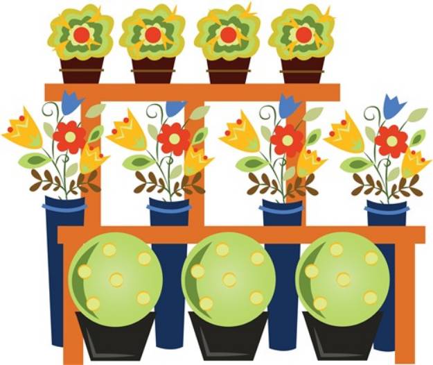 Picture of Flower Pots SVG File