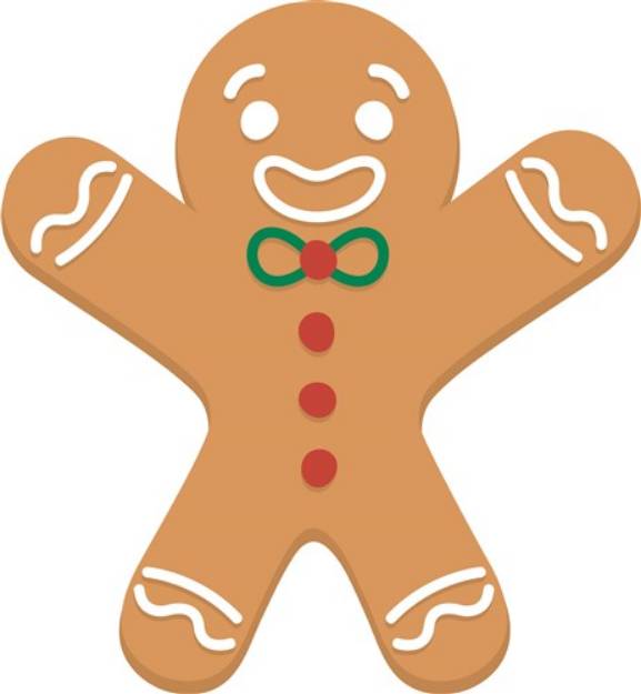 Picture of Gingerbread Man SVG File