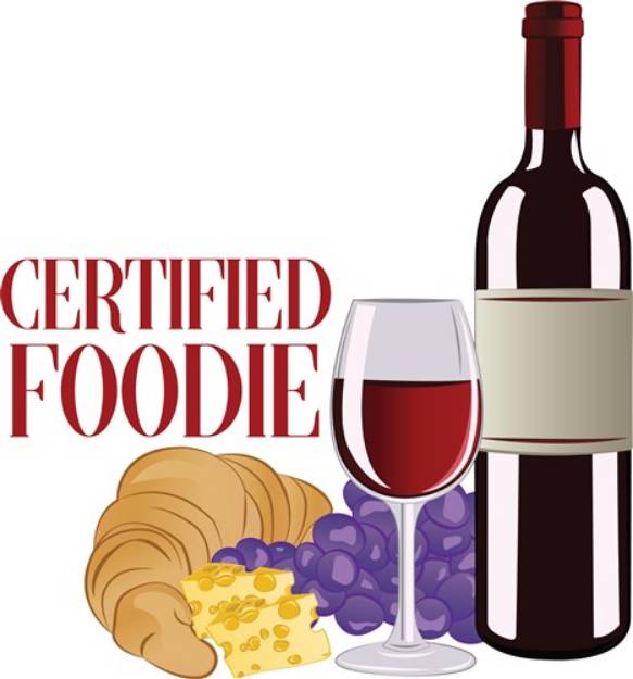 Picture of Certified Foodie SVG File