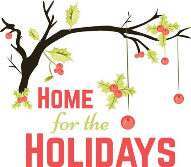 Picture of Home For The Holidays SVG File