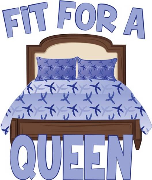 Picture of Fit For A Queen SVG File
