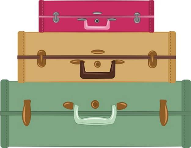 Picture of Suitcases SVG File