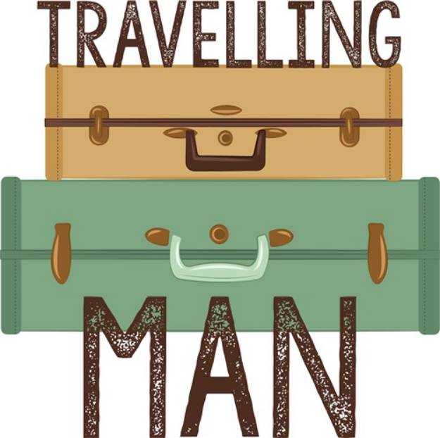 Picture of Travelling Man SVG File