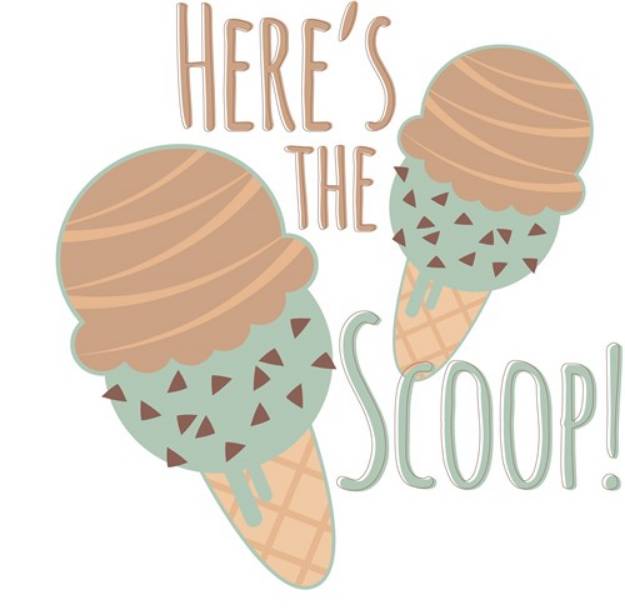 Picture of Heres The Scoop SVG File