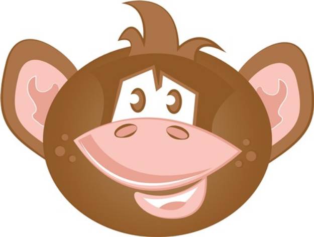 Picture of Cute Monkey SVG File