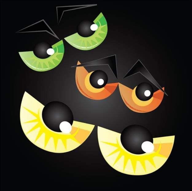 Picture of Spooky Eyes SVG File