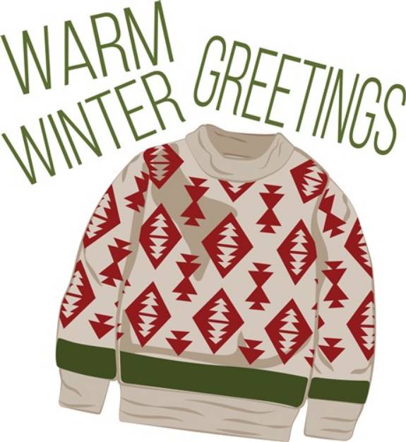 Picture of Winter Greetings SVG File