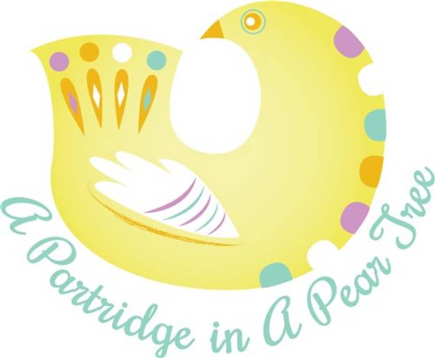 Picture of Partridge In Pear Tree SVG File