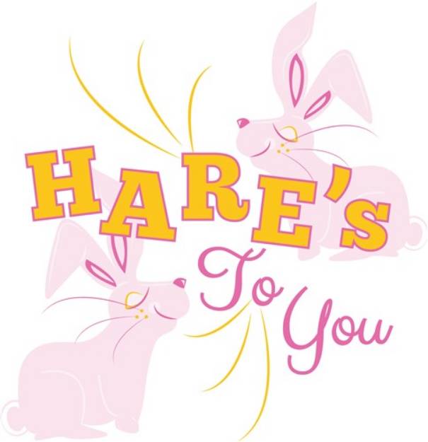 Picture of Hares To You SVG File