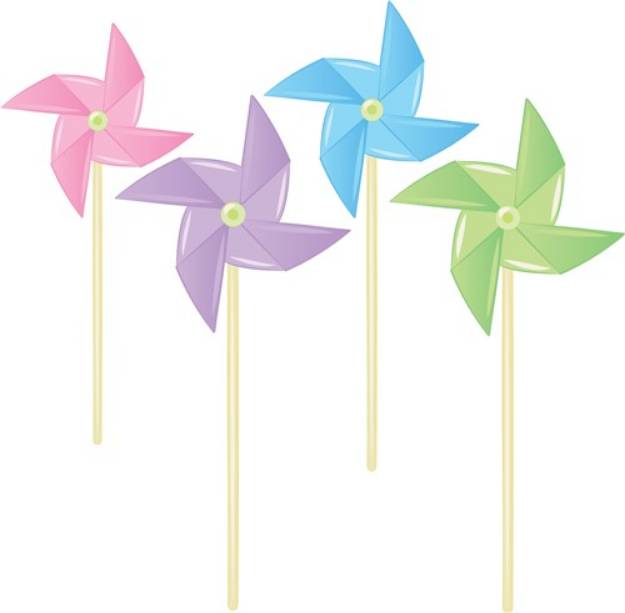 Picture of Pinwheels SVG File