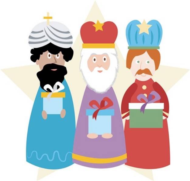 Picture of Three Wise Men SVG File