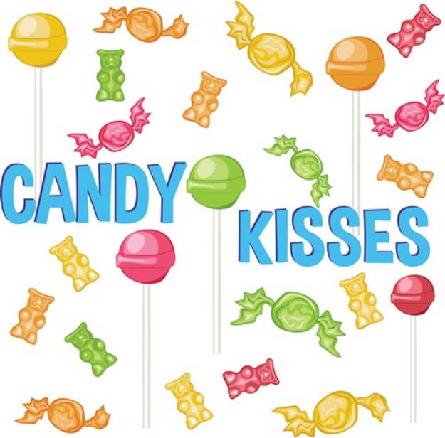 Picture of Candy Kisses SVG File