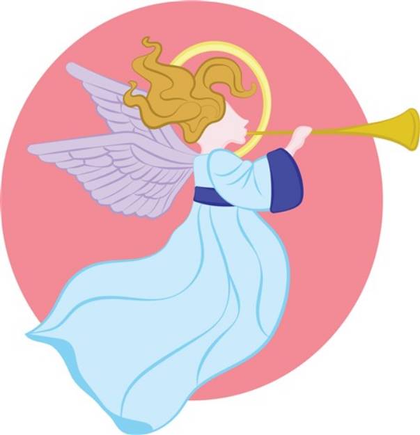 Picture of Trumpet Angel SVG File