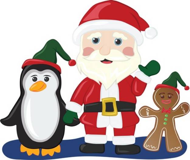 Picture of Santa & Friends SVG File