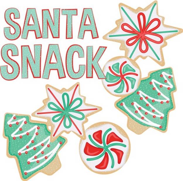 Picture of Santa Snack SVG File