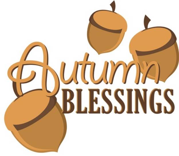 Picture of Autumn Blessings SVG File