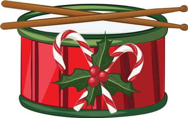 Picture of Xmas Drum SVG File