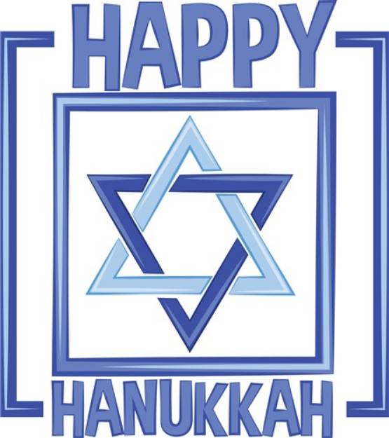 Picture of Happy Hanukkah SVG File