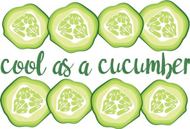 Picture of Cool Cucumber SVG File