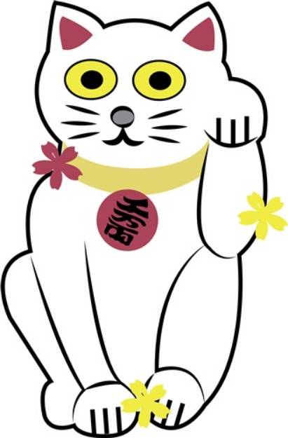 Picture of Japanese Cat SVG File