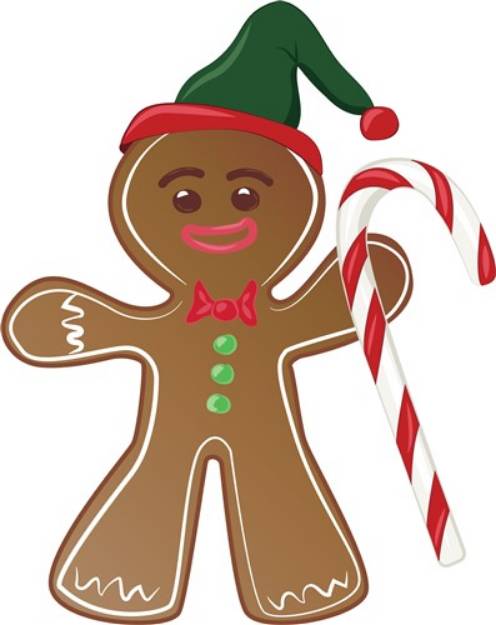 Picture of Gingerbread Man SVG File