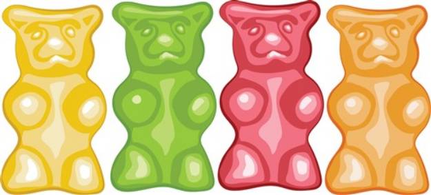Picture of Gummy Bears SVG File