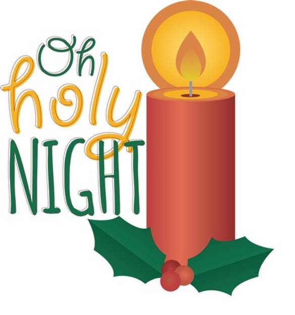 Picture of Oh Holy Night SVG File
