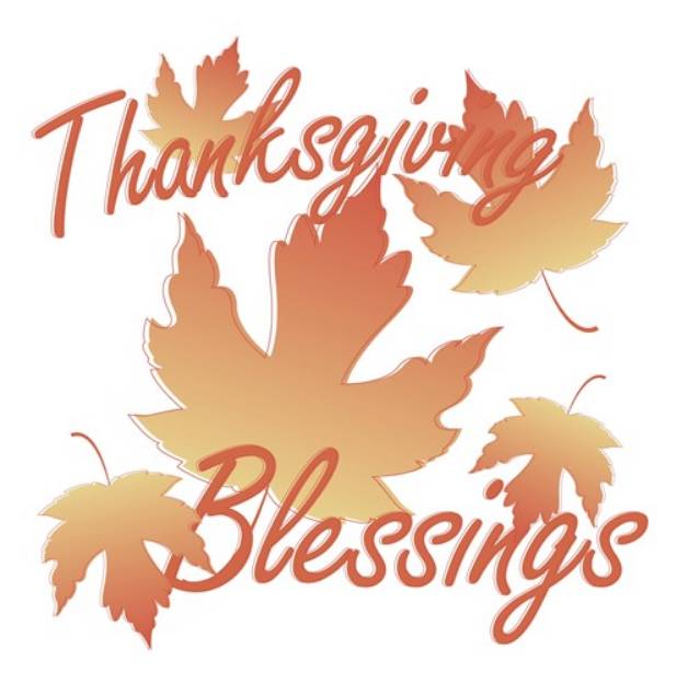 Picture of Thanksgiving Blessings SVG File