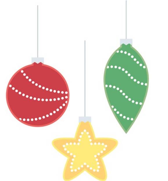 Picture of Holiday Ornaments SVG File