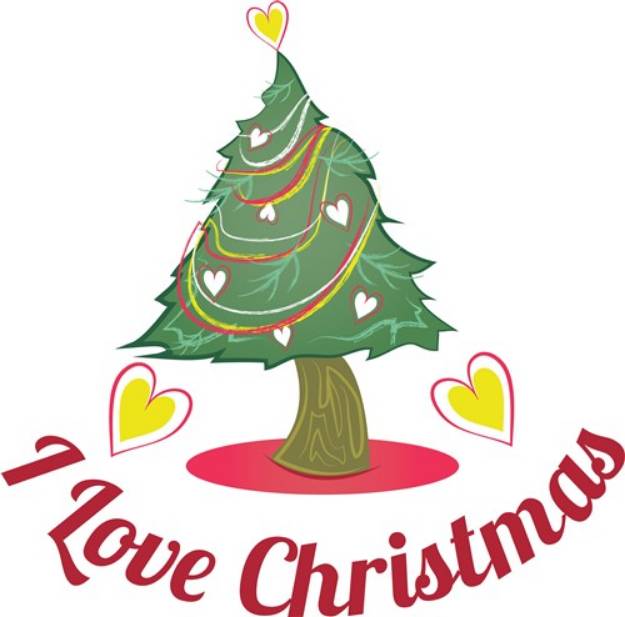 Picture of Love Christmas SVG File
