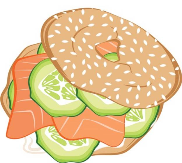 Picture of Lox & Bagel SVG File