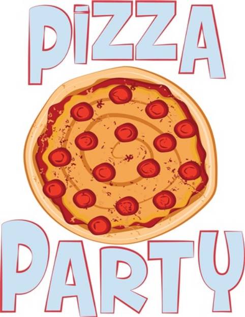 Picture of Pizza Party SVG File