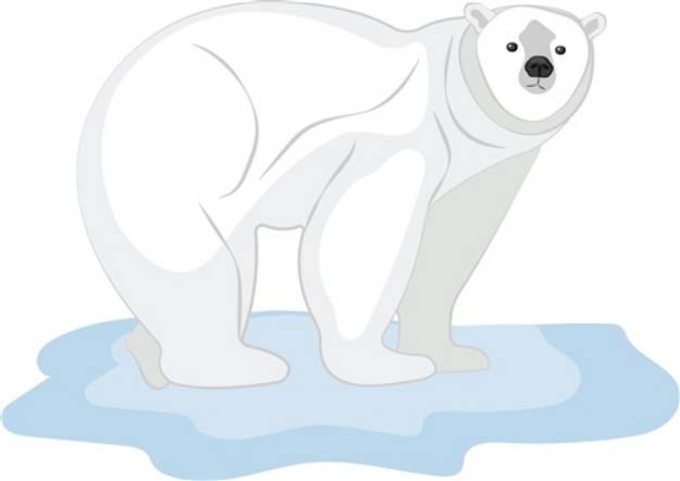 Picture of Polar Bear SVG File