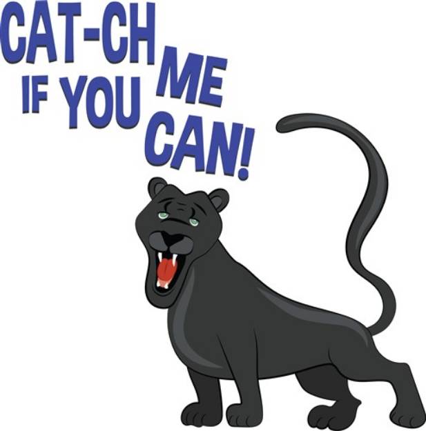 Picture of Cat-ch Me SVG File
