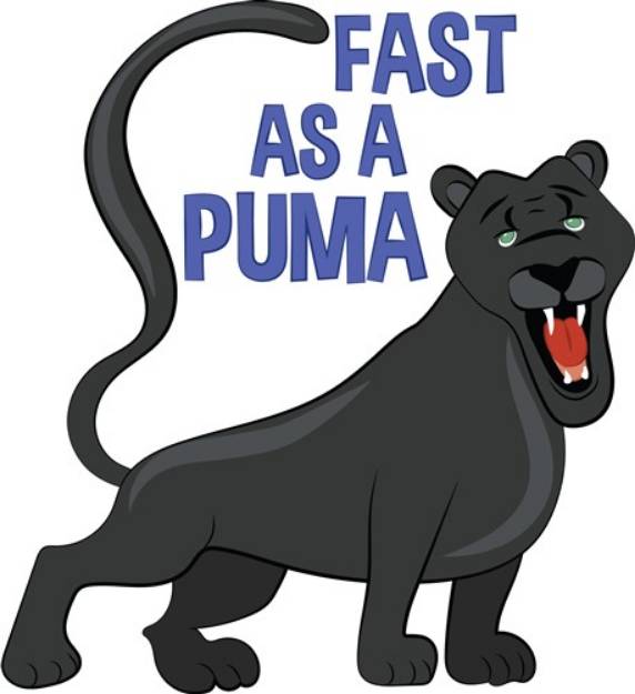 Picture of Fast Puma SVG File