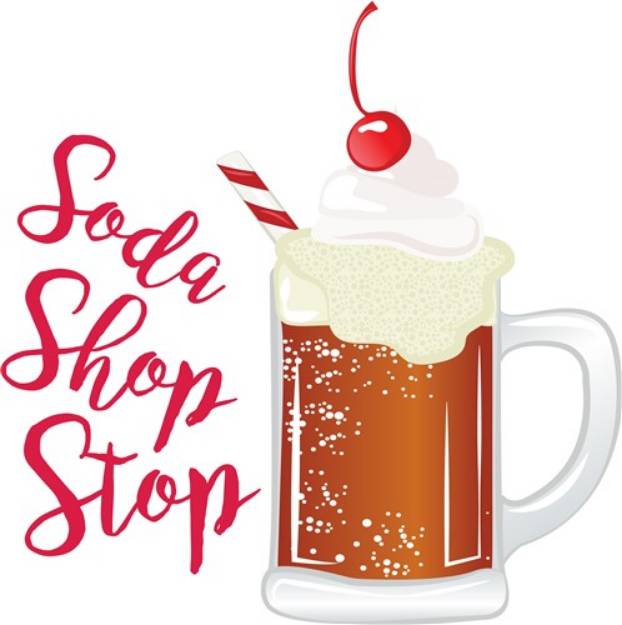 Picture of Soda Shop Stop SVG File