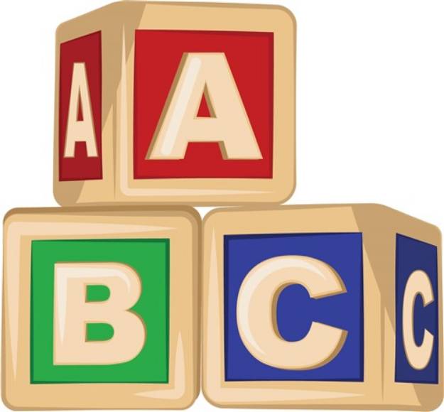 Picture of ABC Blocks SVG File