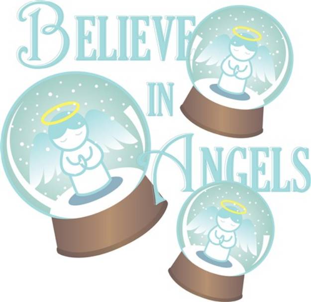 Picture of Believe In Angels SVG File