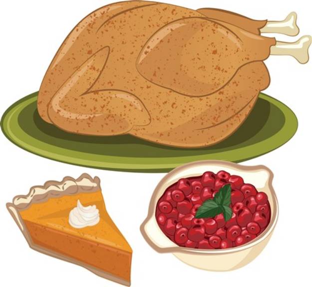 Picture of Holiday Dinner SVG File