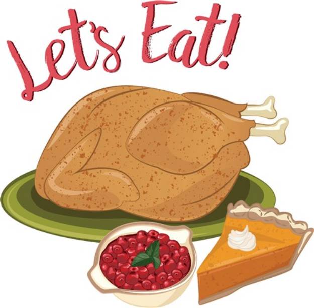 Picture of Lets Eat SVG File