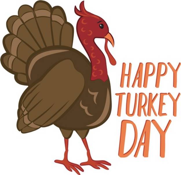 Picture of Happy Turkey Day SVG File