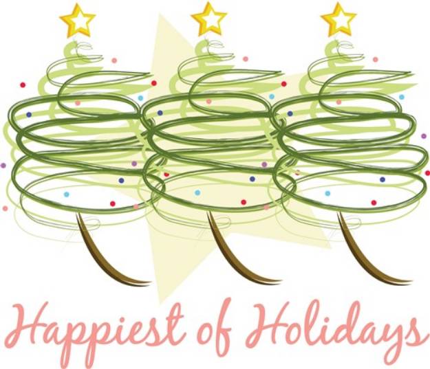Picture of Happiest Holidays SVG File