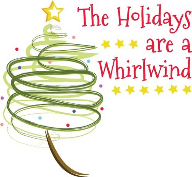 Picture of Holiday Whirlwind SVG File
