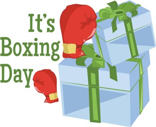 Picture of Its Boxing Day SVG File