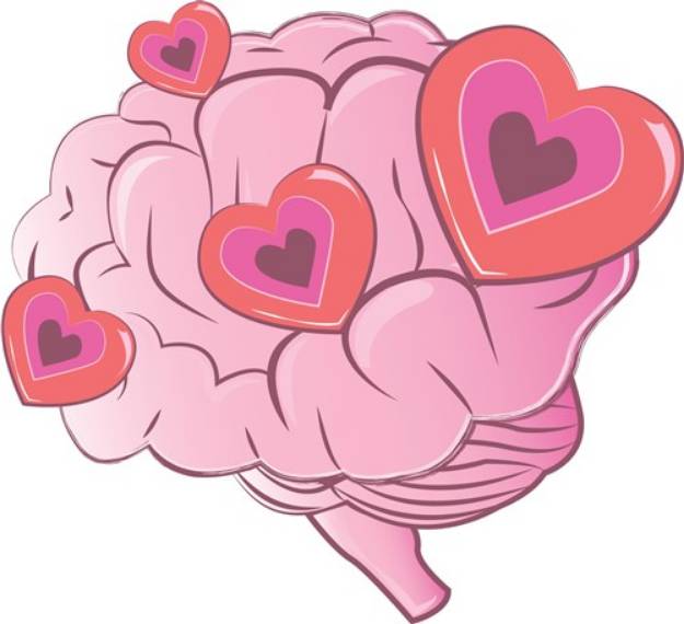 Picture of Love Brain SVG File