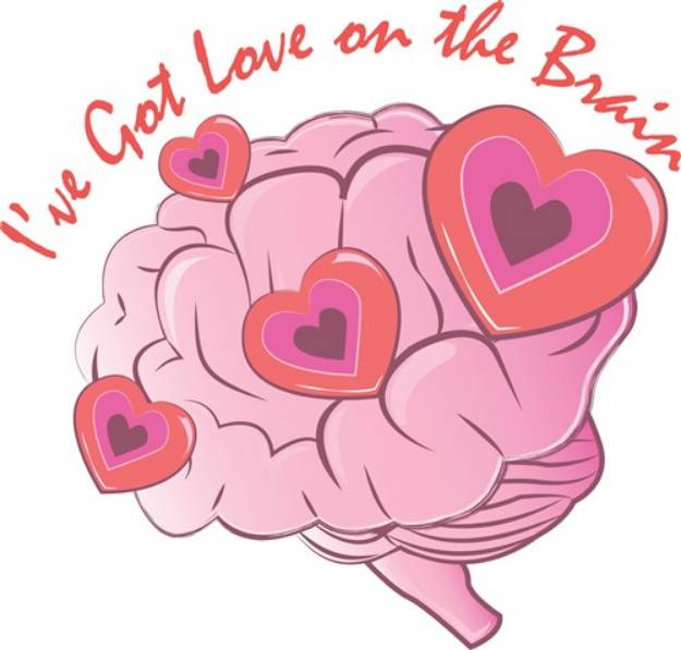 Picture of Love On Brain SVG File