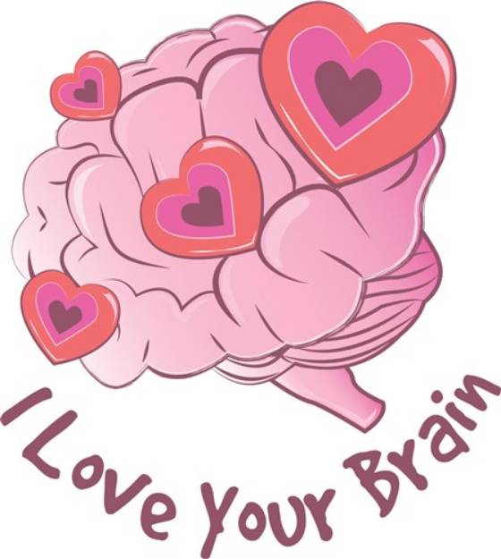 Picture of Love Your Brain SVG File