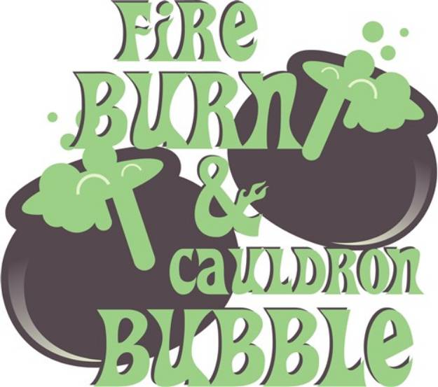 Picture of Cauldrom Bubble SVG File