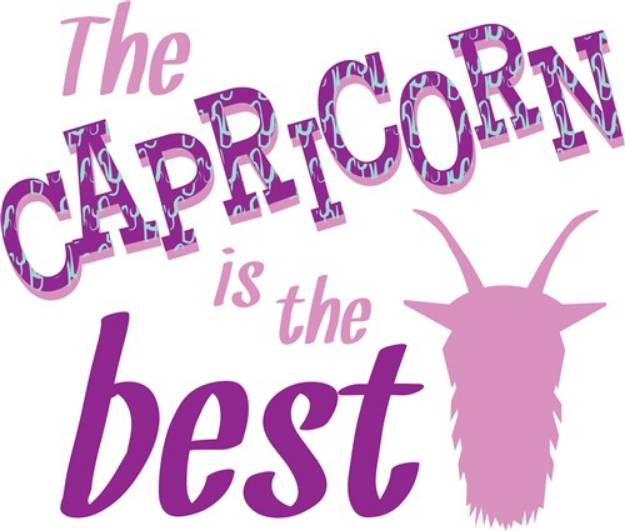 Picture of Capricorn Is Best SVG File